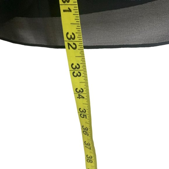 Bill Levkoff Black Strapless Chiffon Sweetheart Sheath Mini Dress Size 8 - Picture 8 of 11